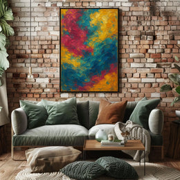 Vibrant Abstract Swirls Poster