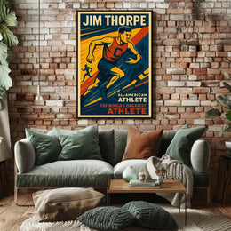 Jim Thorpe Legendary Athlete Poster