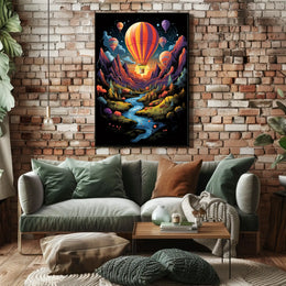 Dreamy Hot Air Balloon Adventure Poster