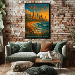 Endless Summer California Travel Adventure Travel Poster