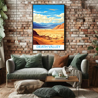 Death Valley Desert Adventure Art Travel Poster