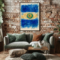 Abstract Watercolor Flag Abstract Poster