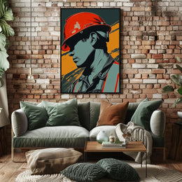Vintage Cars and Architecture Art Poster