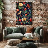 Enchanted Garden Birds Wall Art Print