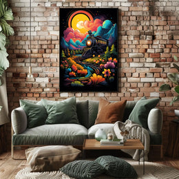 Dreamscape Locomotive Poster