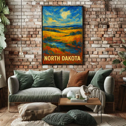 North Dakota Landscape Poster