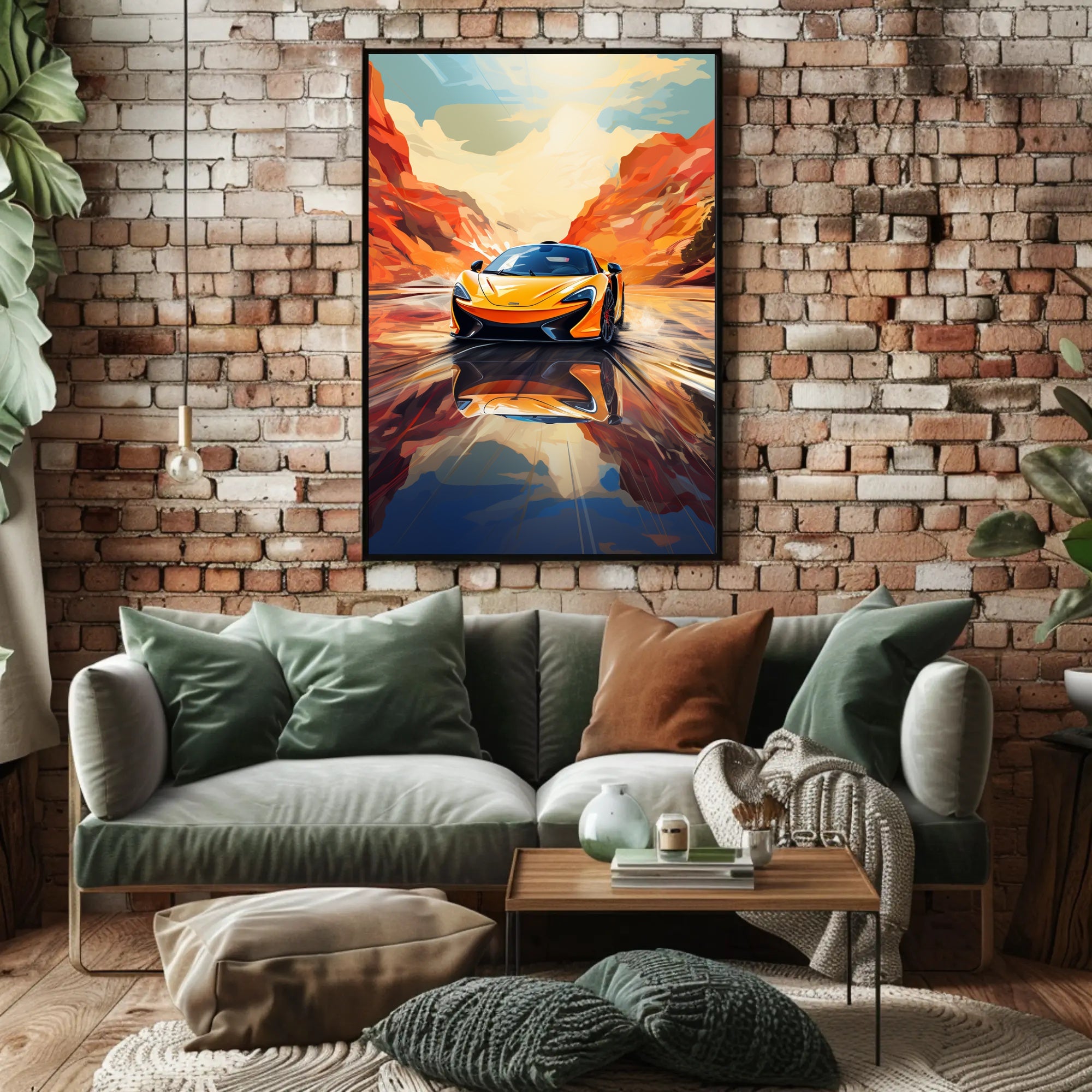 Speed Through the Canyon Poster PosterGoat