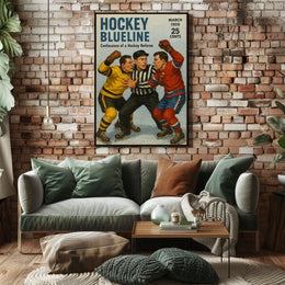 Hockey Blueline Confessions of a Hockey Referee Poster