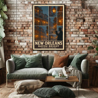 New Orleans Bayou Bright Poster