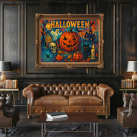 Gothic Halloween Night Urban Nocturnal Cityscape Photography Realism MuseumQuality ArchivalInks Collector Poster