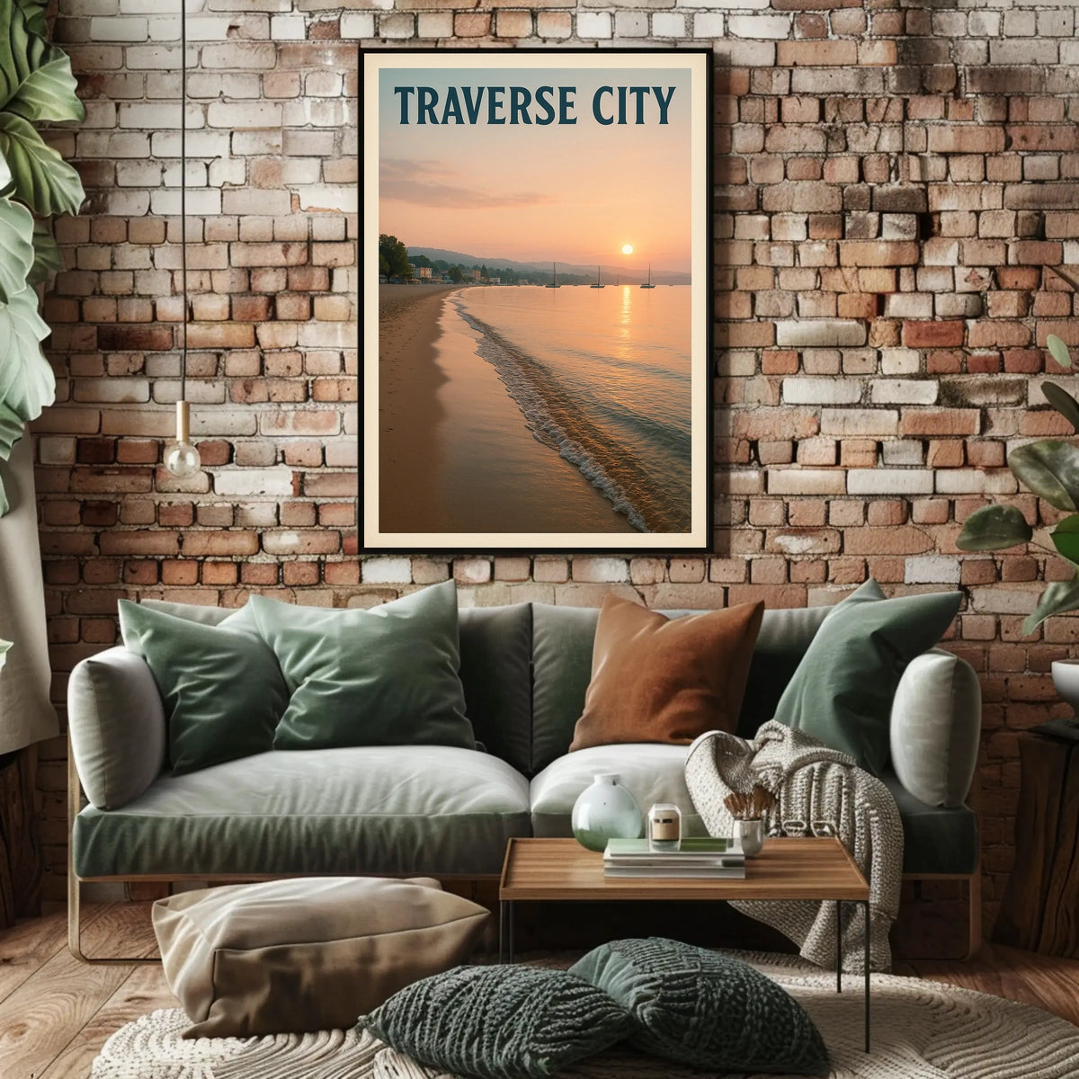Traverse City Sunset Poster