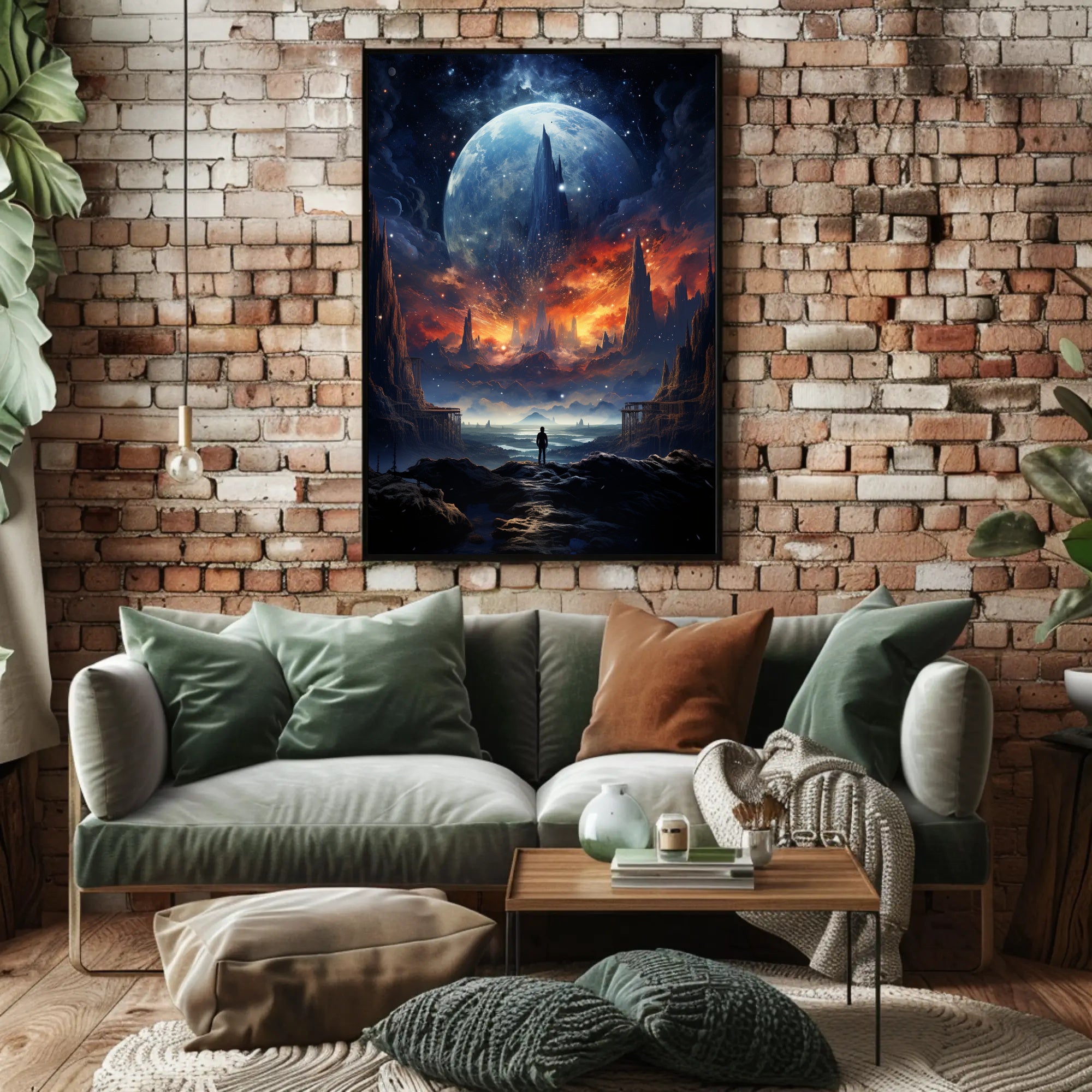 Cosmic Landscape Exploration Poster