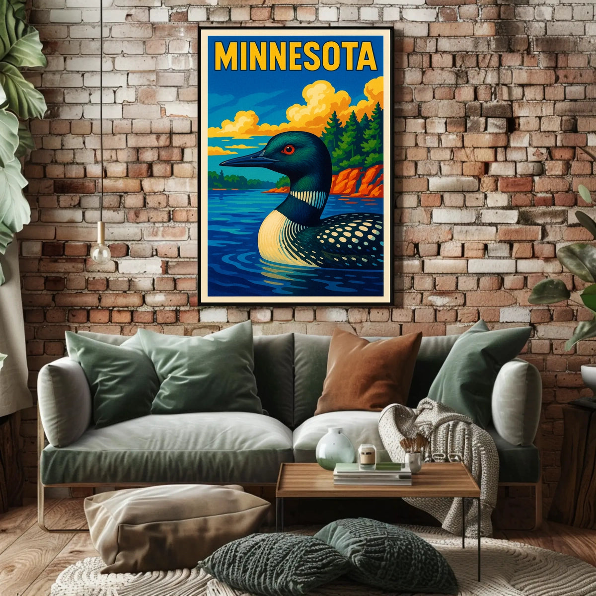 Minnesota Loon Poster