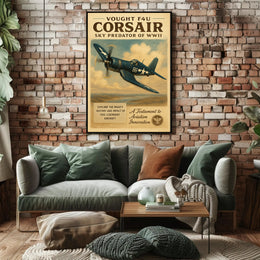 Vought F4U Corsair: Sky Predator of WWII Poster