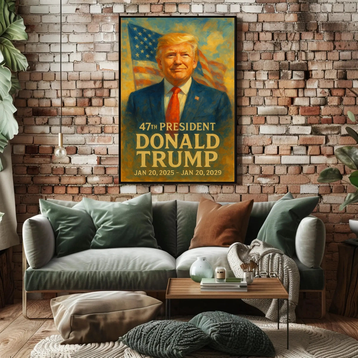 Trump Visionary Expressionism Patriotic Poster