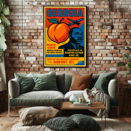 Georgia Peach State Travel Poster