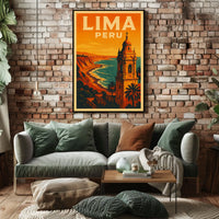 Lima, Peru Travel Poster