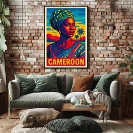 Cameroon Portrait Poster