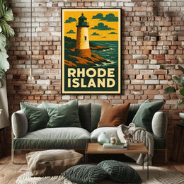 Rhode Island Lighthouse Poster