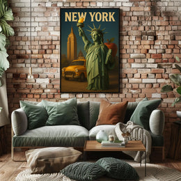 New York Iconography Poster