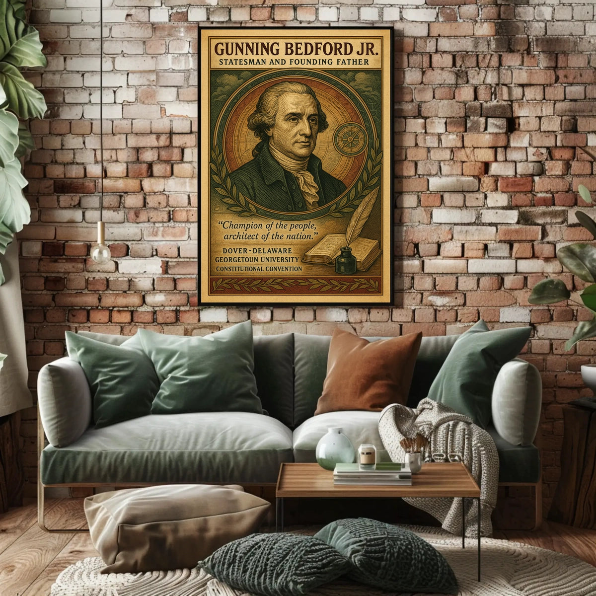 Gunning Bedford Jr. Statesman and Founding Father Poster