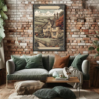 Quaint Countryside Cottage Poster