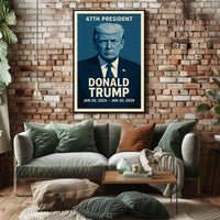 Donald Trump 47th President Poster