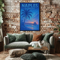 Naples Florida Sunset Serenity Poster Wall Art Print