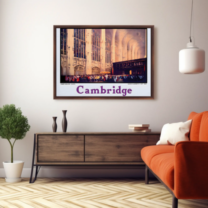 Cambridge King's College Chapel Poster