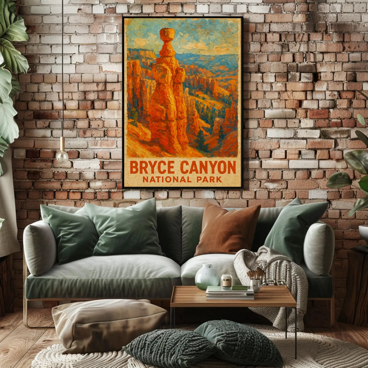 Bryce Canyon National Park Iconic Majestic Scenic Landscape Travel Wall Art Souvenir Gift Poster