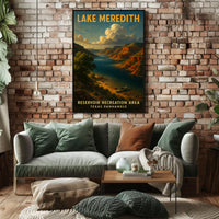 Lake Meredith Reservoir Recreation Poster