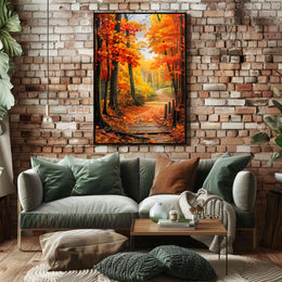 Autumn Pathway Poster
