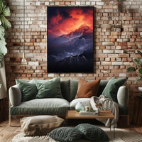 Majestic Mountain Sunrise Poster