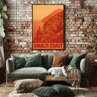 Amalfi Coast Poster 18x24 Coastal Wall Art Print Edition