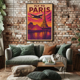 Fly To Paris Poster