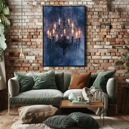 Gothic Chandelier Poster