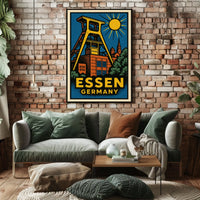 Essen, Germany Industrial Heritage Poster