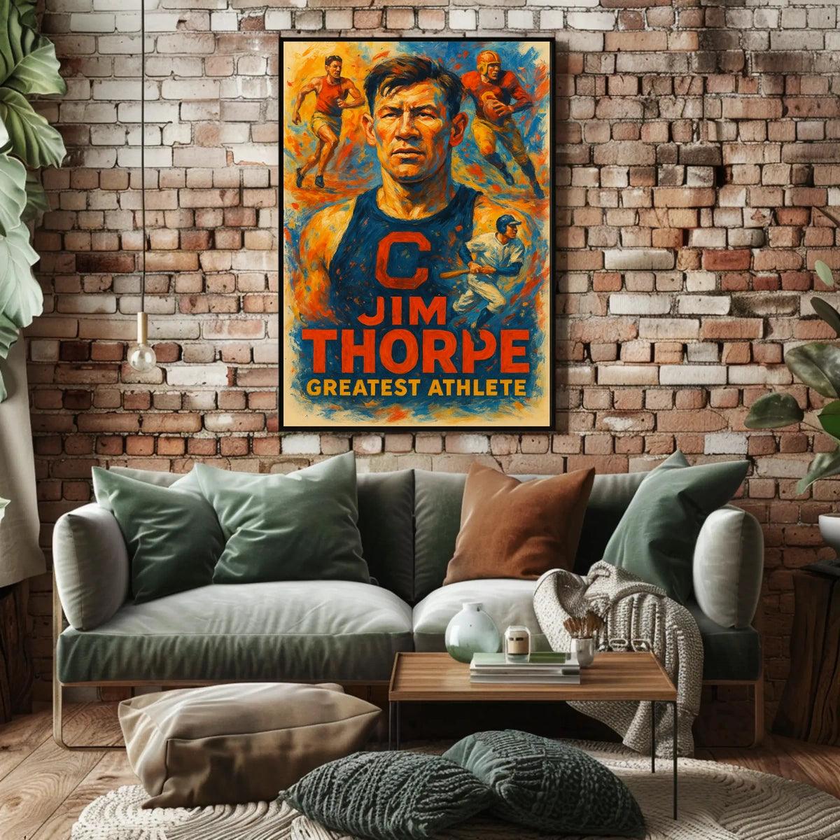 Jim Thorpe Legendary Athlete Poster