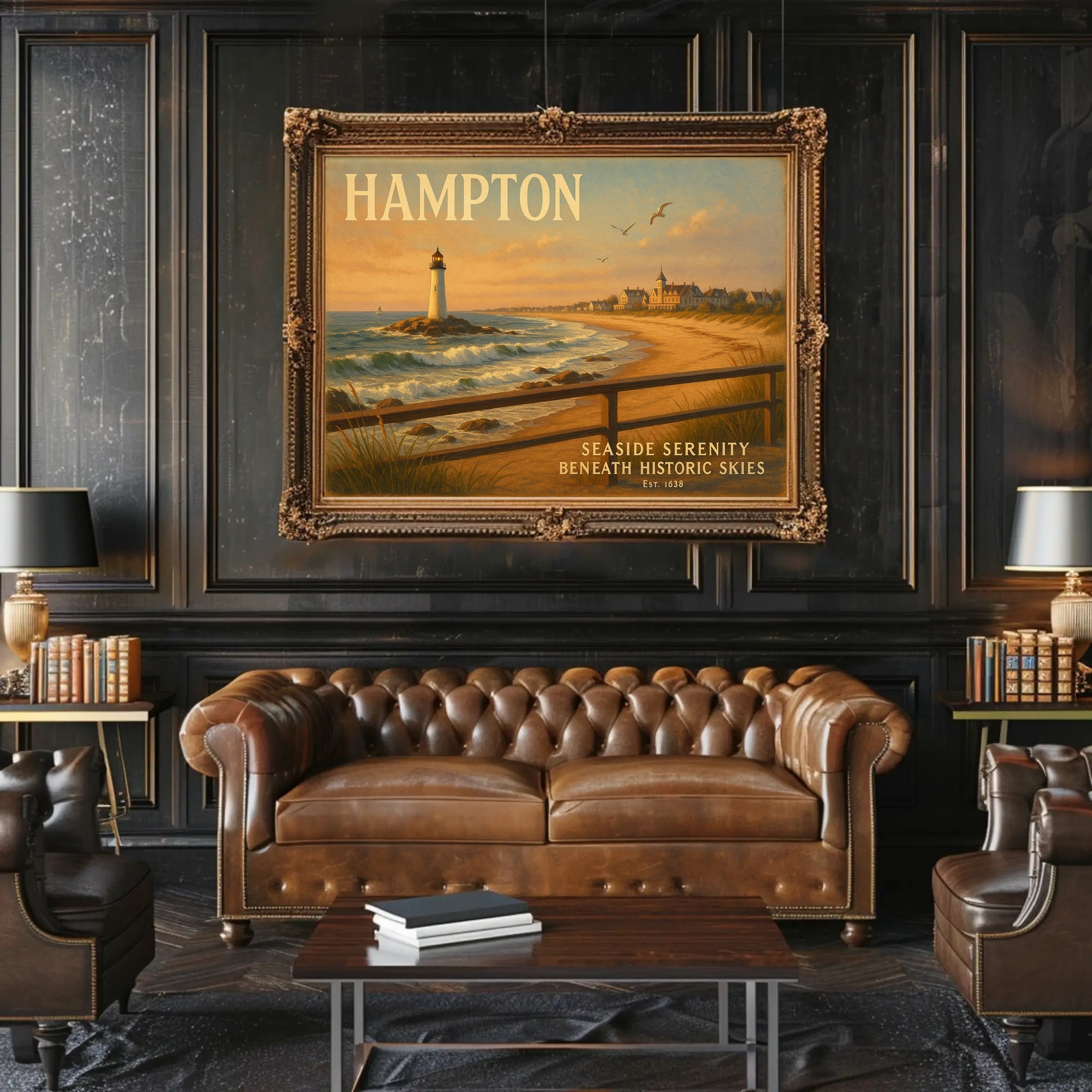 Hampton Seaside Serenity Wall Art Print
