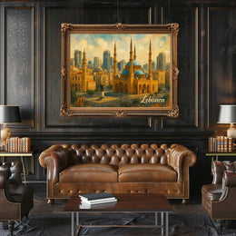 Beiruts Architectural Harmony Poster