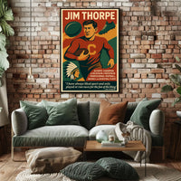 Celebrating Jim Thorpe A Multifaceted Sports Legend Poster