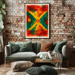 Vibrant Abstract Flag Poster