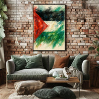 Abstract Watercolor Flag Abstract Poster
