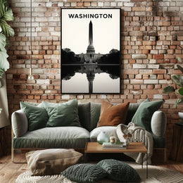 Washington Monument Reflection Poster