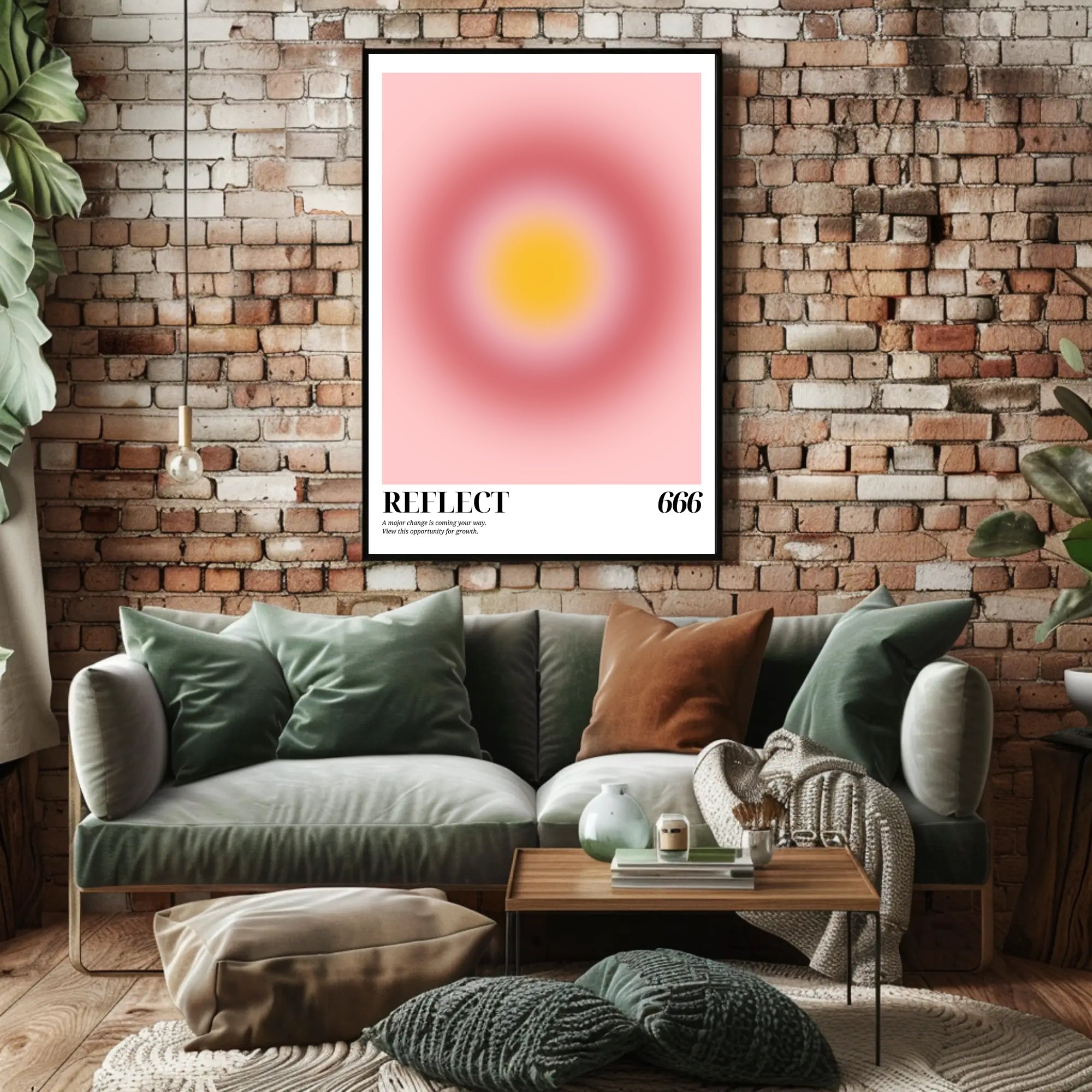 REFLECT 666: Mysterious Abstract Artistic Design Poster PosterGoat
