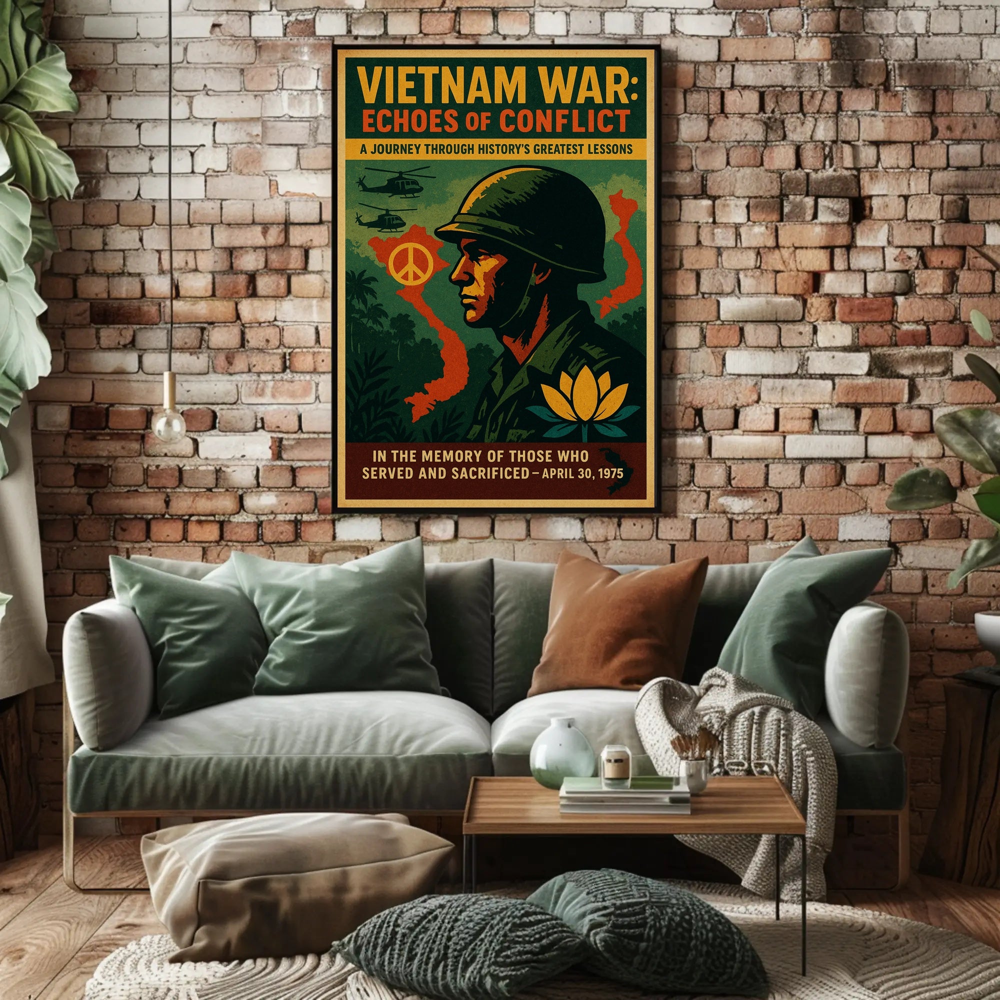 Vietnam War Echoes of Conflict Poster