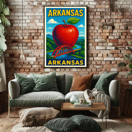 Arkansas A Vibrant Tribute Poster