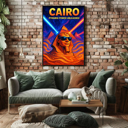 Cairo Pyramid Power Unleashed Poster PosterGoat