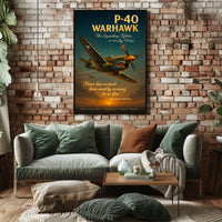 P-40 Warhawk Legendary Fighter Poster