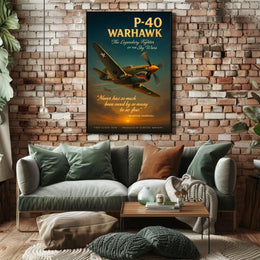 P-40 Warhawk Legendary Fighter Poster